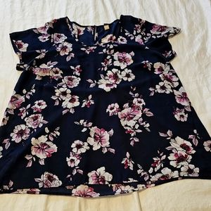 Navy Blue Torrid size 2 blouse